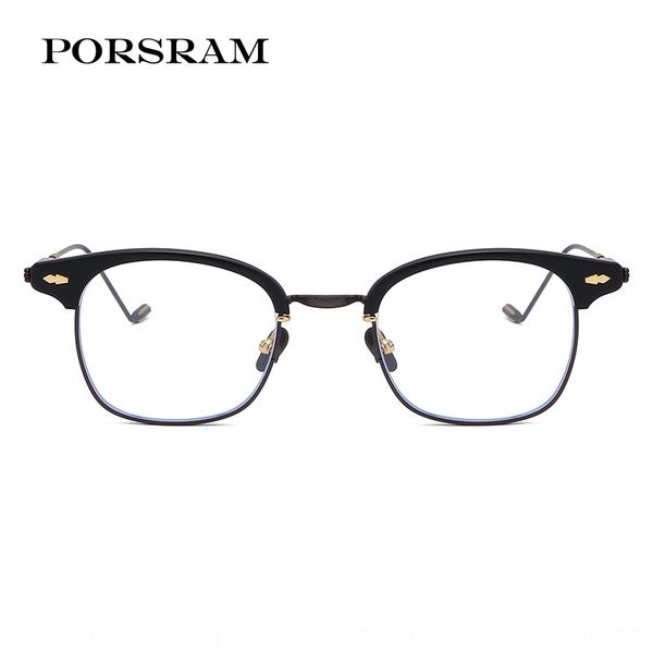 gm titanium female star glasses style artistic half frame can be equipped with anti-blue lens glasses frame male, Silver
gm titanium female star glasses style artistic half frame can be equipped with anti-blue lens glasses frame male, Silver