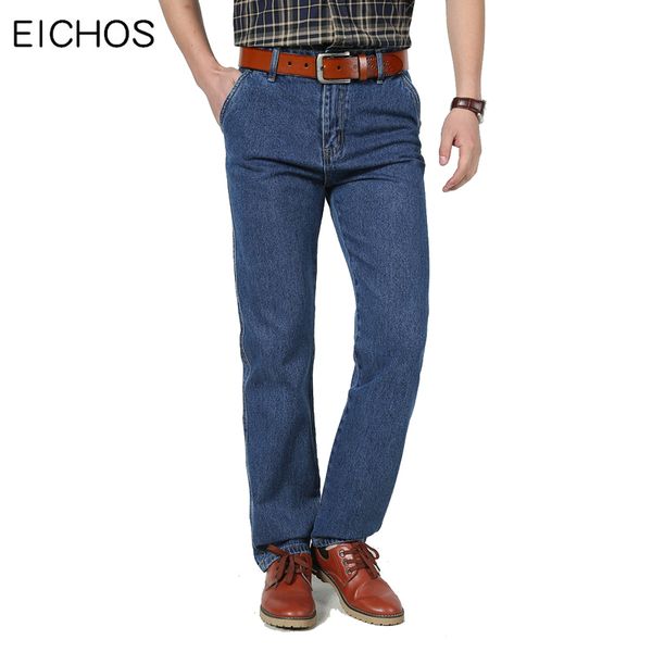 new men 100% cotton jeans classic straight pant autumn middle aged denim men overalls male casual jean fit trousers, Blue
new men 100% cotton jeans classic straight pant autumn middle aged denim men overalls male casual jean fit trousers, Blue
