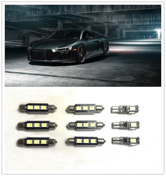 9pcs white led interior package kit for a1a3 a4 a6 s4 b6 q3 q5 and b7 map dome door foot well tag lights
9pcs white led interior package kit for a1a3 a4 a6 s4 b6 q3 q5 and b7 map dome door foot well tag lights