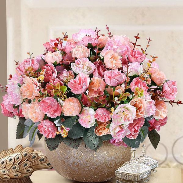 7 branch 21 head french rose leaf artificial silk fake flowers flowers bunch vintage wedding floral home decoration
7 branch 21 head french rose leaf artificial silk fake flowers flowers bunch vintage wedding floral home decoration