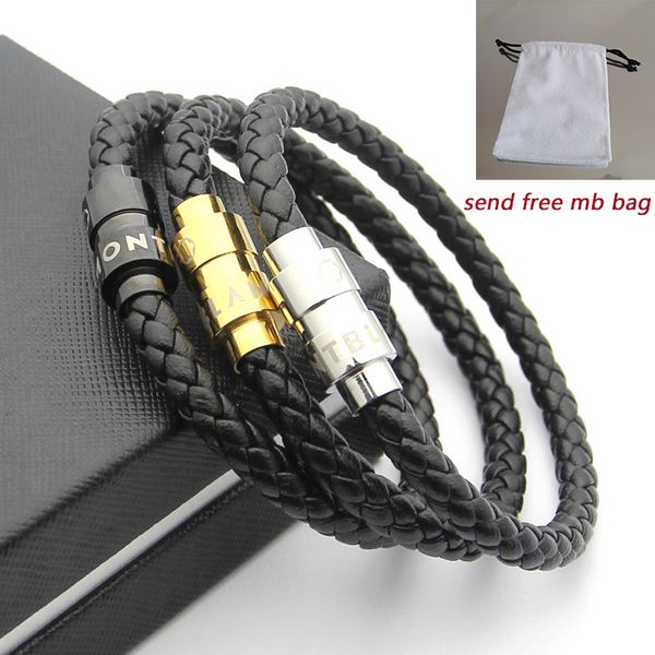 hight quality mb leather bracelets woven antique mens black charm bracelets toggle-clasps man bangles luxury jewelry arts and crafts
hight quality mb leather bracelets woven antique mens black charm bracelets toggle-clasps man bangles luxury jewelry arts and crafts