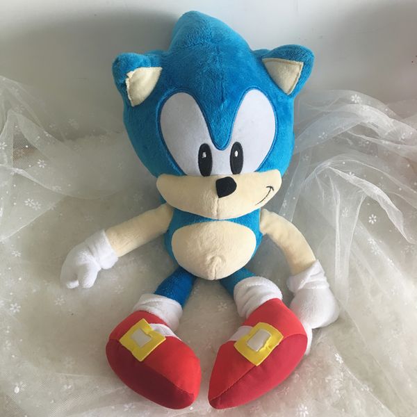 Anime Doll Plush Toys Sonic The Hedgehog 40cm Blue Sonic Plush Toys Cute Stuffed Kids Gifts Baby Boys Big Soft Toys For Children Y200703