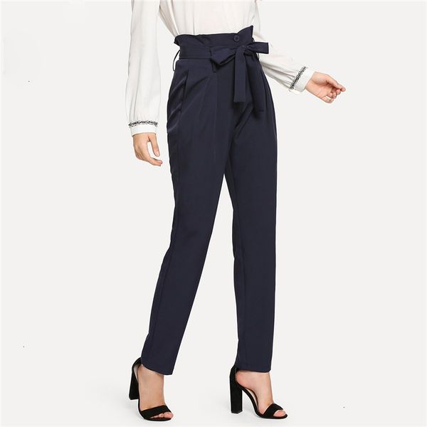 casual pants high waist belted tailored pants women elegant workwear pleated trousers autumn office lady navy long pants, Black;white
casual pants high waist belted tailored pants women elegant workwear pleated trousers autumn office lady navy long pants, Black;white