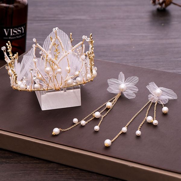 baroque crepe heart crystal wedding crown pearl rhinestone gold diadem jewelry for birthday party gift bride hairaccessories set, Golden;white
baroque crepe heart crystal wedding crown pearl rhinestone gold diadem jewelry for birthday party gift bride hairaccessories set, Golden;white