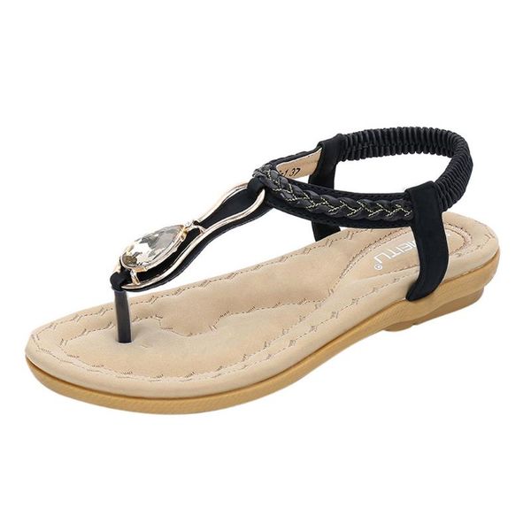 vogue women ladies crystal strap woven ankle toepost flat sandals roman shoes fashion round toe sandals shoe outside may 21, Black
vogue women ladies crystal strap woven ankle toepost flat sandals roman shoes fashion round toe sandals shoe outside may 21, Black