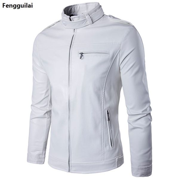 brand white pu leather jacket men 2018 winter motorcycle jacket design mens slim fit biker stylish veste cuir homme, Black;brown
brand white pu leather jacket men 2018 winter motorcycle jacket design mens slim fit biker stylish veste cuir homme, Black;brown