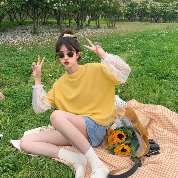 miaozixin two piece t shirt women lace t-shirt splicing short sleeve harajuku 2020 korean new o-neck spring solid tshirts, White
miaozixin two piece t shirt women lace t-shirt splicing short sleeve harajuku 2020 korean new o-neck spring solid tshirts, White