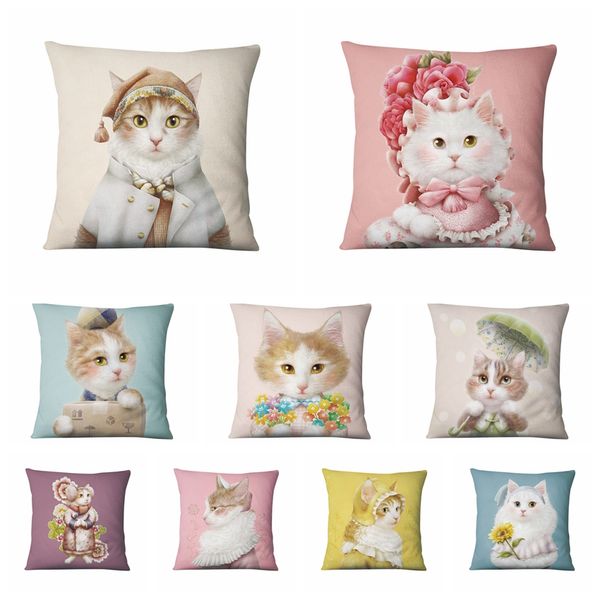 home pillow decoration korean royal cat printed thin linen pillowcase cartoon cushion decorative pillow almofadas decorativas
home pillow decoration korean royal cat printed thin linen pillowcase cartoon cushion decorative pillow almofadas decorativas