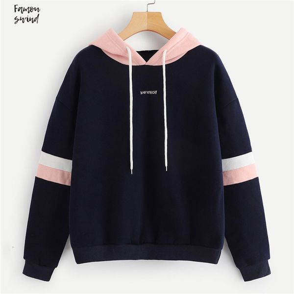 повседневный доставка вмс colorblock полосатые drawstring hoodie одежда женщин 2019 осень повседневная длинным рукавом женская толстовка пул, Black
повседневный доставка вмс colorblock полосатые drawstring hoodie одежда женщин 2019 осень повседневная длинным рукавом женская толстовка пул, Black