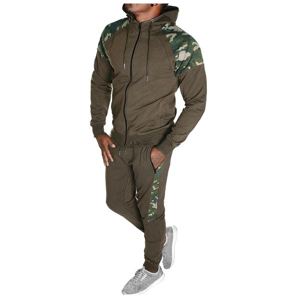 autumn men's warm zipper stitching long-sleeved hooded shirt sweater pants solid color suit brown army green print tracksuit#lr3, Gray
autumn men's warm zipper stitching long-sleeved hooded shirt sweater pants solid color suit brown army green print tracksuit#lr3, Gray