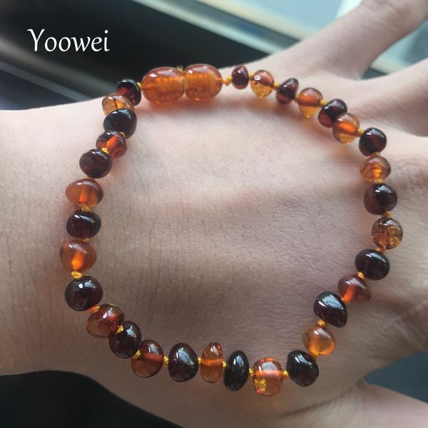 yoowei new baby amber bracelet for gift natural cognac cherry beads diy customized jewelry baltic amber bracelet wholesale, Golden;silver
yoowei new baby amber bracelet for gift natural cognac cherry beads diy customized jewelry baltic amber bracelet wholesale, Golden;silver