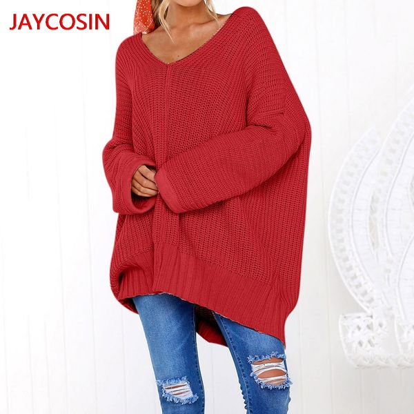 jaycosin sweater 2019 fashion women casual solid long sleeve jumper v-neck lazy loose sweater blouse new arrival l300801, White;black
jaycosin sweater 2019 fashion women casual solid long sleeve jumper v-neck lazy loose sweater blouse new arrival l300801, White;black