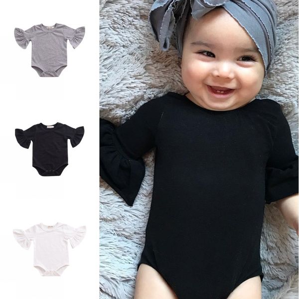 baby girls flare sleeve romper solid color infant ruffle sleeves jumpsuits fashion boutique summer kids climbing clothes 3 colors, Blue
baby girls flare sleeve romper solid color infant ruffle sleeves jumpsuits fashion boutique summer kids climbing clothes 3 colors, Blue