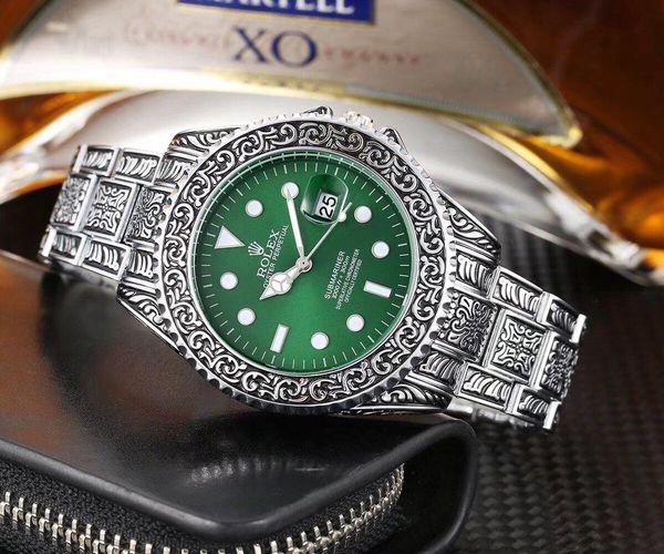 fashion business retro pattern men's watch stainless steel strap automatic date waterproof dial quartz watch, Slivery;golden
fashion business retro pattern men's watch stainless steel strap automatic date waterproof dial quartz watch, Slivery;golden