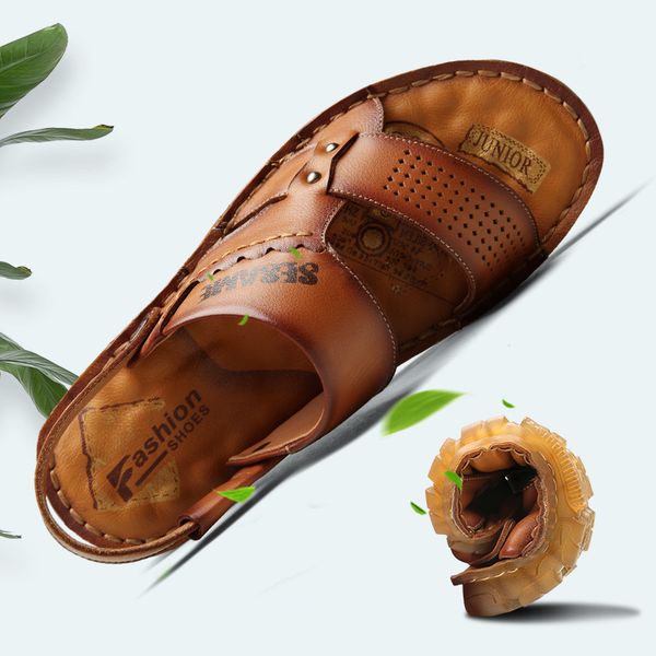 2020 new summer shoes slippers man cow leather sandals men shoes genuine leather sandals male flats soft sole gentlemen, Black
2020 new summer shoes slippers man cow leather sandals men shoes genuine leather sandals male flats soft sole gentlemen, Black