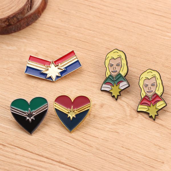 new arrive marvel the 4 captain head heart stars sign broochs for women men collar jackets badge pin accessories gift, Gray
new arrive marvel the 4 captain head heart stars sign broochs for women men collar jackets badge pin accessories gift, Gray
