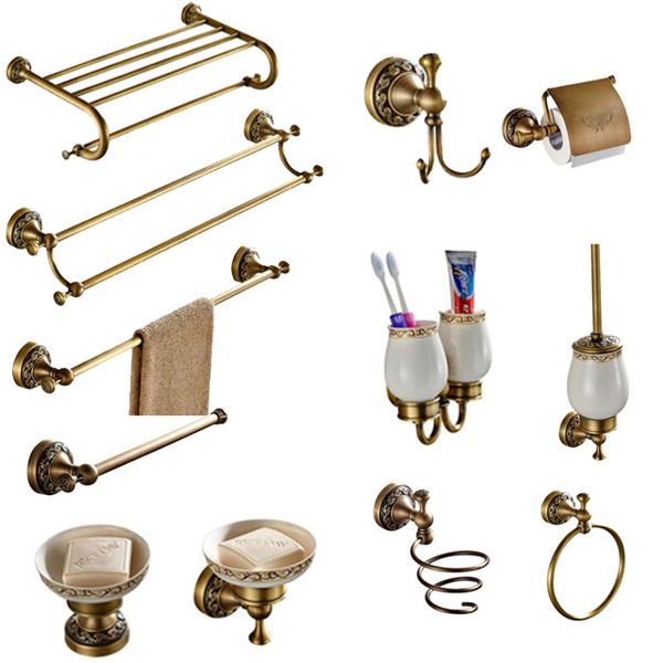 antique bathroom accessories set brass collection carved bathroom products towel rack creative faucet hardware set
antique bathroom accessories set brass collection carved bathroom products towel rack creative faucet hardware set