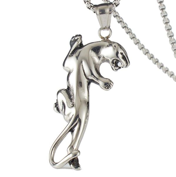 wawfrok necklace for men stainless steel titanium leopard necklace pendant men long chain erkek kolye men's animal jewelry, Silver
wawfrok necklace for men stainless steel titanium leopard necklace pendant men long chain erkek kolye men's animal jewelry, Silver