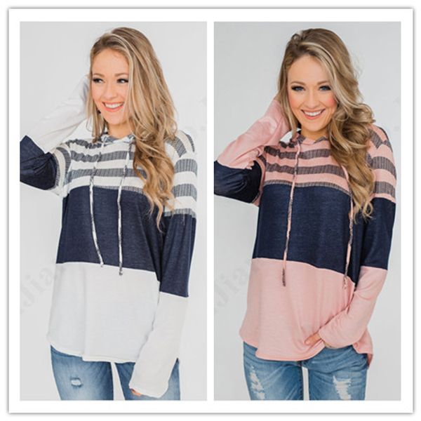 s-2xl women hoody hoodies color splice striped hooded pullover full sleeve t shirts sweatshirt 2019 new ladies clothing b82801, White
s-2xl women hoody hoodies color splice striped hooded pullover full sleeve t shirts sweatshirt 2019 new ladies clothing b82801, White