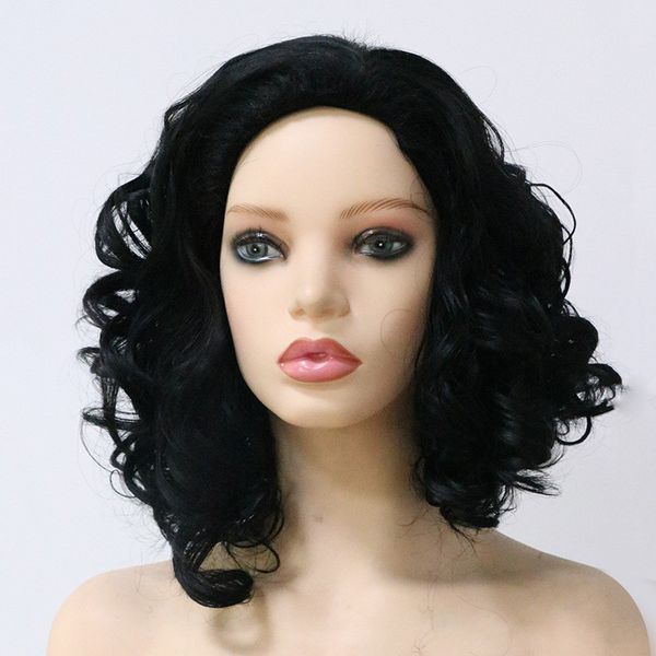 new black curly hair wigs women synthetic hair wigs medium length curly soft natural realistic ing
new black curly hair wigs women synthetic hair wigs medium length curly soft natural realistic ing