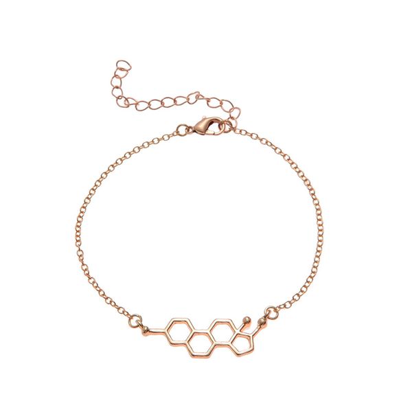 5pcs female hormone molecule structure bracelets geometric science nurse chemistry formula dopamine molecular charm chain women jewelry, Golden;silver
5pcs female hormone molecule structure bracelets geometric science nurse chemistry formula dopamine molecular charm chain women jewelry, Golden;silver