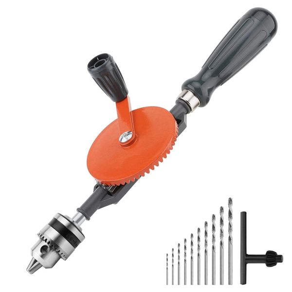shgo hand drill,powerful 1/4 inches (0.6-6mm) capacity precision chucks cast steel double pinions manual drill for wood plas
shgo hand drill,powerful 1/4 inches (0.6-6mm) capacity precision chucks cast steel double pinions manual drill for wood plas