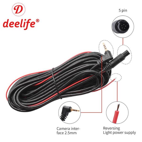 9m rear camera cable 12v input for dash cam reaview dvr ( for deelife x4 x10 ) car
9m rear camera cable 12v input for dash cam reaview dvr ( for deelife x4 x10 ) car