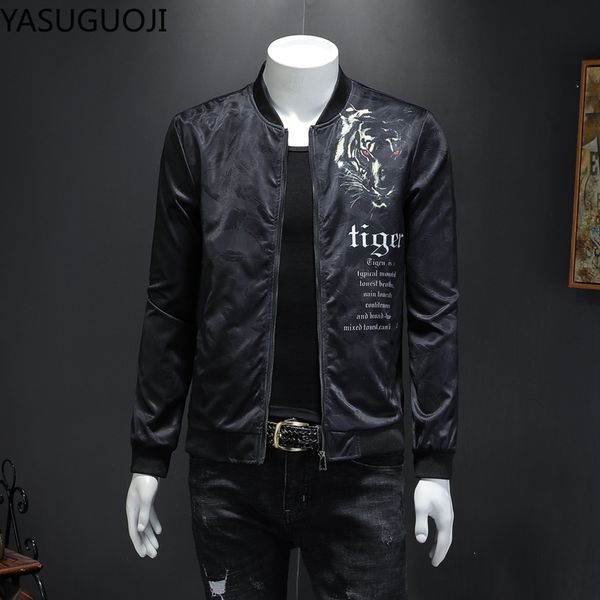 yasuguoji new 2020 spring autumn fashion tiger printed jacket men casual slim fit mens bomber jacket streetwear male thin coats, Black;brown
yasuguoji new 2020 spring autumn fashion tiger printed jacket men casual slim fit mens bomber jacket streetwear male thin coats, Black;brown
