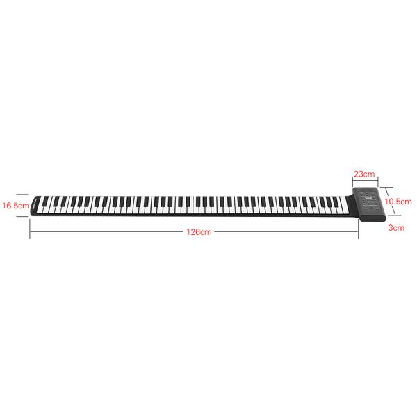 88 клавиш портативный roll up piano электронные клавиатуры кремний встроенная стереосистема 1000ma литий-ионная аккумуляторная батарея подде
88 клавиш портативный roll up piano электронные клавиатуры кремний встроенная стереосистема 1000ma литий-ионная аккумуляторная батарея подде