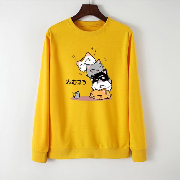cute cat print women hoodie pullover streetwear female casual pullovers sweatshirt spring autumn hoodies sweatshirts, Black
cute cat print women hoodie pullover streetwear female casual pullovers sweatshirt spring autumn hoodies sweatshirts, Black