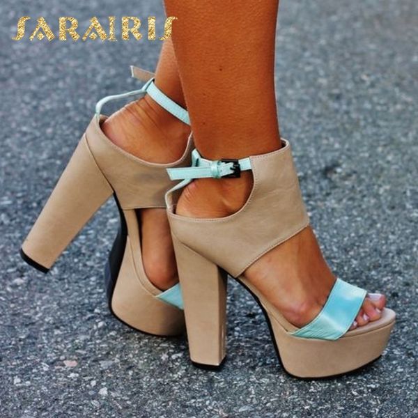 sarairis new fashion 2020 large size 43 platform summer shoes women sandals female chunky high heels buckle strap party pumps, Black
sarairis new fashion 2020 large size 43 platform summer shoes women sandals female chunky high heels buckle strap party pumps, Black