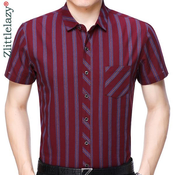2019 new casual pocket summer striped short sleeve slim fit men shirt streetwear social dress shirts mens fashions jersey 51523, White;black
2019 new casual pocket summer striped short sleeve slim fit men shirt streetwear social dress shirts mens fashions jersey 51523, White;black
