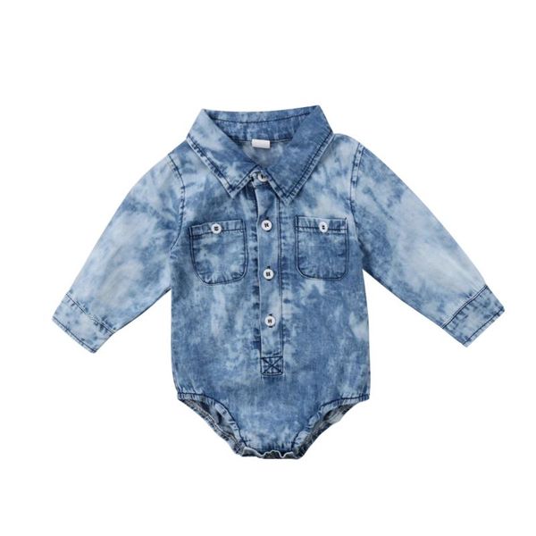 focusnorm usps fast shipping newborn toddler baby boy kids denim jumpsuit bodysuit turn down collar boy clothes outfits, Blue
focusnorm usps fast shipping newborn toddler baby boy kids denim jumpsuit bodysuit turn down collar boy clothes outfits, Blue