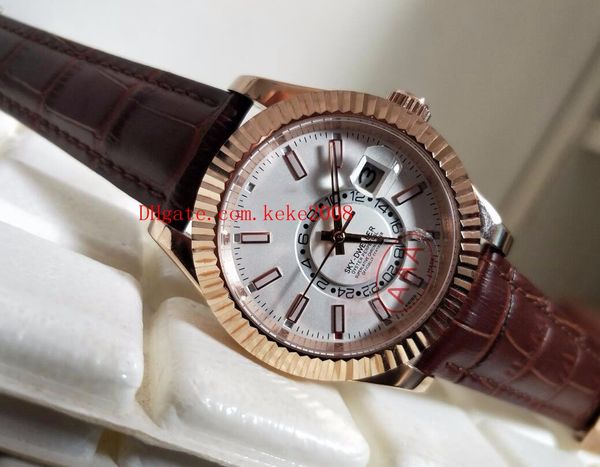 world excellent wristwatches sky-dweller 326138 42mm 18k gold & steel leather bands asia 2813 movement automatic mens watches, Slivery;brown
world excellent wristwatches sky-dweller 326138 42mm 18k gold & steel leather bands asia 2813 movement automatic mens watches, Slivery;brown