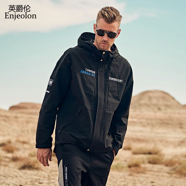 enjeolon autumn bomber hooded jacket men casual slim windbreaker jacket male outwear zipper thin coat brand clothes jk636, Black;brown
enjeolon autumn bomber hooded jacket men casual slim windbreaker jacket male outwear zipper thin coat brand clothes jk636, Black;brown