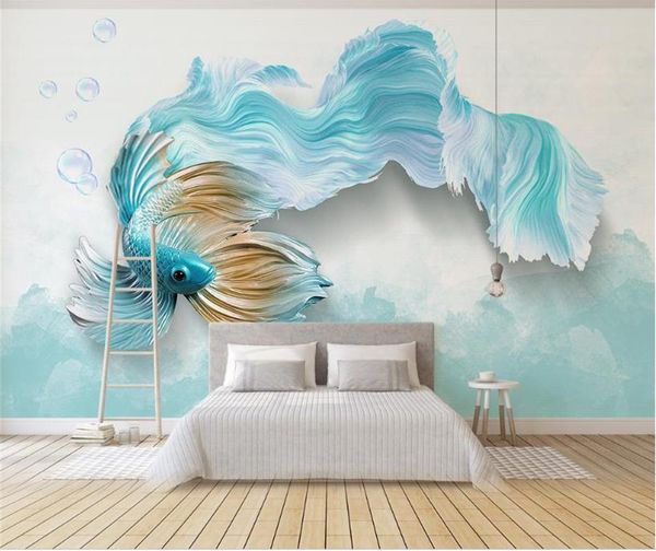 custom size 3d p wallpaper living room mural abstract blue peacock fish 3d picture sofa tv background wall wallpaper non-woven sticker
custom size 3d p wallpaper living room mural abstract blue peacock fish 3d picture sofa tv background wall wallpaper non-woven sticker