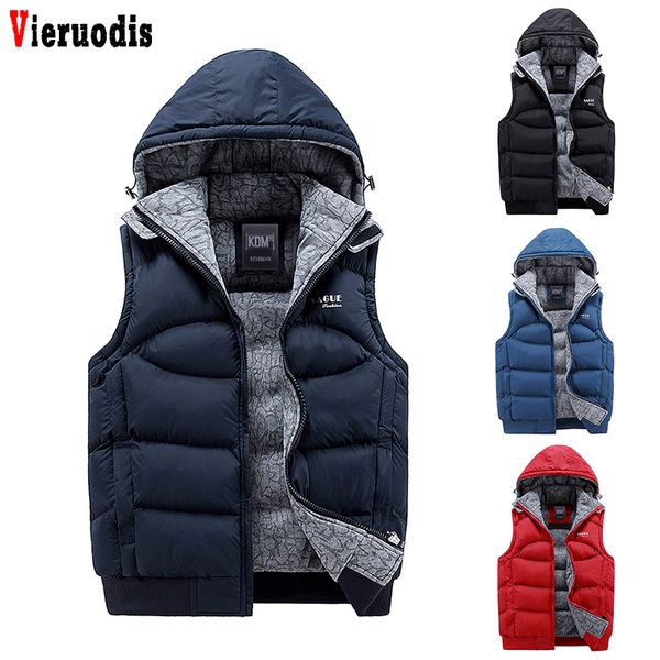 men casual windbreaker 2019 men thickening cotton vest work waistcoat sleeveless jacket hat hooded warm vest winter waistcoat, Black;white
men casual windbreaker 2019 men thickening cotton vest work waistcoat sleeveless jacket hat hooded warm vest winter waistcoat, Black;white