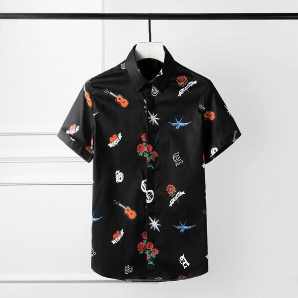 summer mens shirts luxury allover printing short sleeve shirts mens plus size 4xl fashion slim fit casual man, White;black
summer mens shirts luxury allover printing short sleeve shirts mens plus size 4xl fashion slim fit casual man, White;black