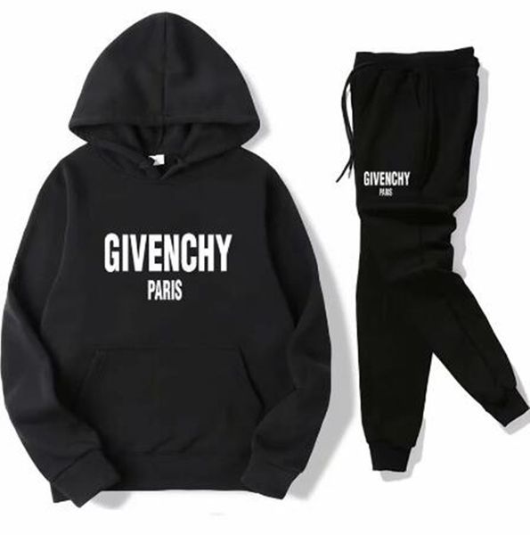 2019 no.6s new men's and women's fashion casual clothes two-piece sportswear, White
2019 no.6s new men's and women's fashion casual clothes two-piece sportswear, White