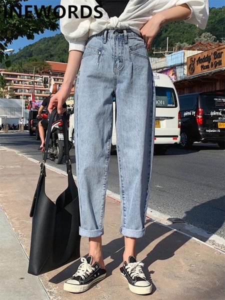 finewords harajuku boyfriend mom jeans 2020 korean fashion high waist harem jeans femme loose casual blue denim plus size pants
finewords harajuku boyfriend mom jeans 2020 korean fashion high waist harem jeans femme loose casual blue denim plus size pants