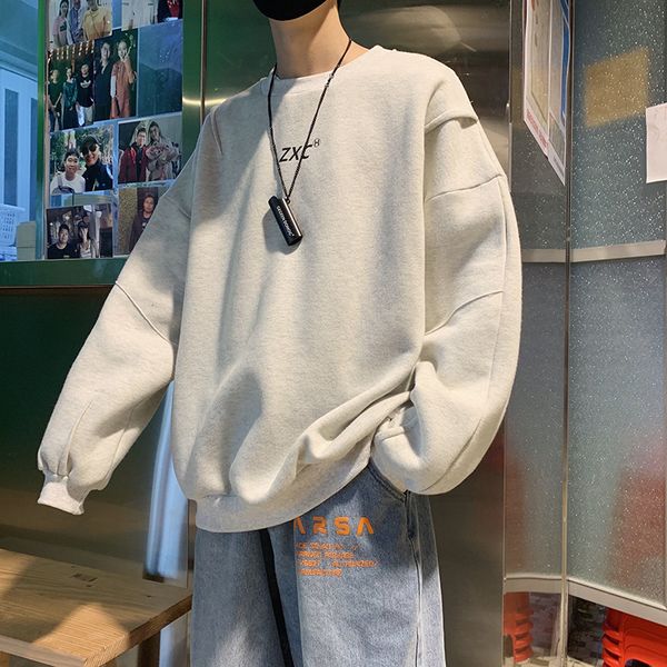 2019 winter new korean version of european and american style casual loose fleece solid color round neck pullover, Black
2019 winter new korean version of european and american style casual loose fleece solid color round neck pullover, Black