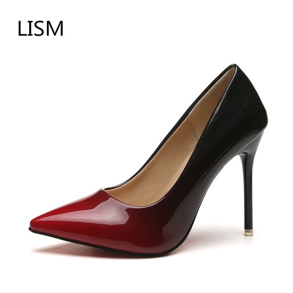 lism 2018 spring women shoes high heel gradient shoes asakuchi pinted toe new thin heel high heels with pointed, Black
lism 2018 spring women shoes high heel gradient shoes asakuchi pinted toe new thin heel high heels with pointed, Black