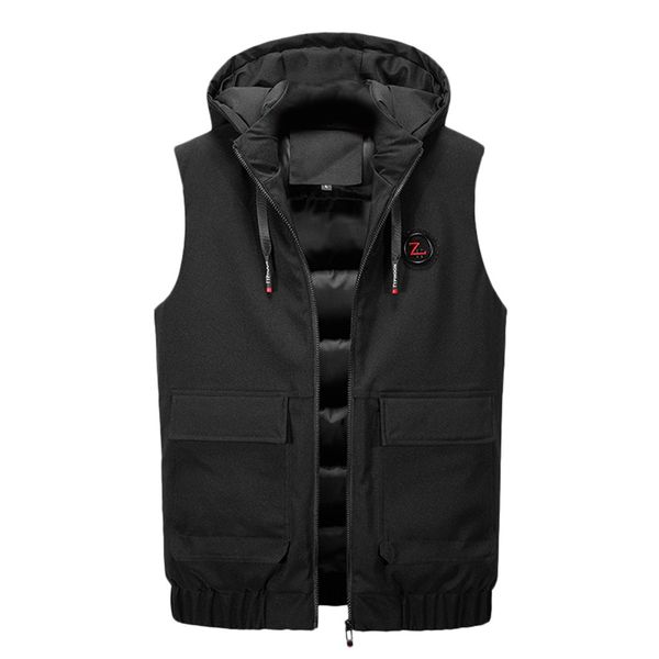 men casual zipper hooded winter warm sleeveless vest jacket coat outwear coats male cotton pad men's work waistcoat gilet homme, Black
men casual zipper hooded winter warm sleeveless vest jacket coat outwear coats male cotton pad men's work waistcoat gilet homme, Black