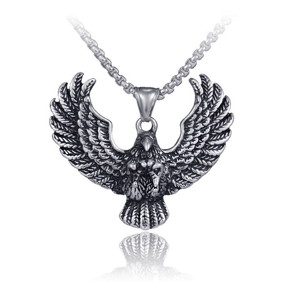 european and american retro style titanium steel wings eagle pendant street hip hop rock stainless steel men's necklace 9-x00114, Silver
european and american retro style titanium steel wings eagle pendant street hip hop rock stainless steel men's necklace 9-x00114, Silver