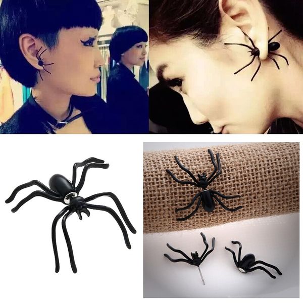 black spider earrings holloween 3d stereo animal stud earings fake piercing women's fashion jewelry 1pc wholesale, Golden;silver
black spider earrings holloween 3d stereo animal stud earings fake piercing women's fashion jewelry 1pc wholesale, Golden;silver