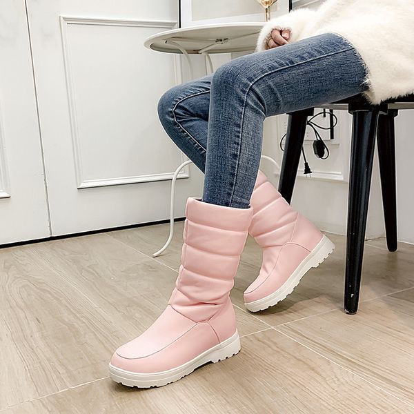 2019 fashion woman shoes pleated warm plush thick mid calf snow boots med heel plus size pink white pink sweet long boot
2019 fashion woman shoes pleated warm plush thick mid calf snow boots med heel plus size pink white pink sweet long boot