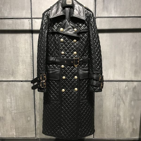 women's leather & faux genuine sheep coat long women real lamb, Black 
women's leather & faux genuine sheep coat long women real lamb, Black