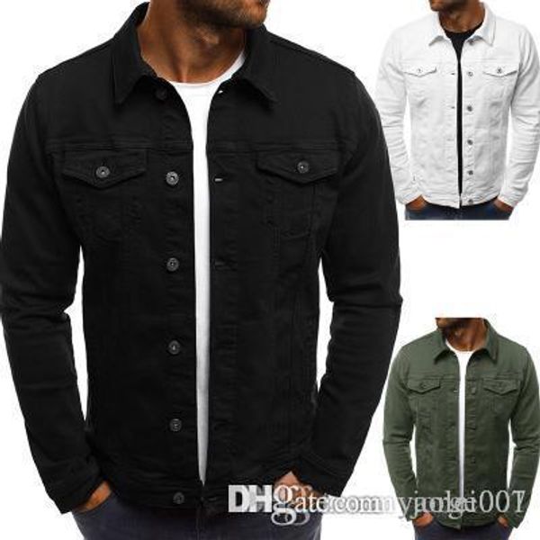 mens solid color denim jackets simple fashion casual slim cotton short coat spring and autumn fashion, Black;brown
mens solid color denim jackets simple fashion casual slim cotton short coat spring and autumn fashion, Black;brown