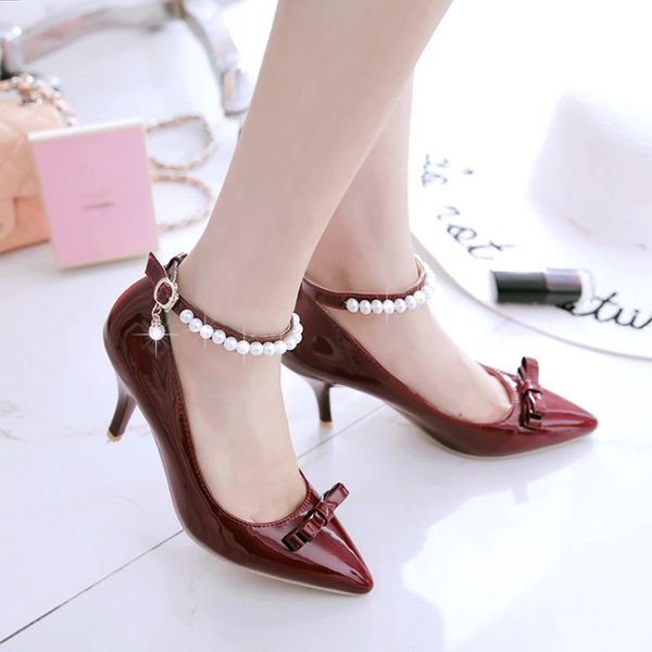 big size11 12 13 14 15 16 17 ladies high heels women shoes woman pumps butterfly knot pearl with high heel and thin heel, Black
big size11 12 13 14 15 16 17 ladies high heels women shoes woman pumps butterfly knot pearl with high heel and thin heel, Black