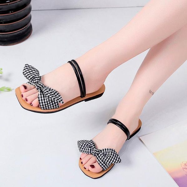 nice women flip flops fashion lattices bow square toe flat heel sandals size 35-51 outdoor slipper beach shoes for female, Black
nice women flip flops fashion lattices bow square toe flat heel sandals size 35-51 outdoor slipper beach shoes for female, Black